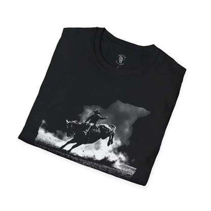 Midnight Series Bucking Bronco Tee™ – Western Rodeo Cowboy T Shirt | Double R Western™ T Shirt