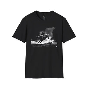 Midnight Series Bucking Bronco Tee™ – Western Rodeo Cowboy T Shirt | Double R Western™ S / Black T Shirt