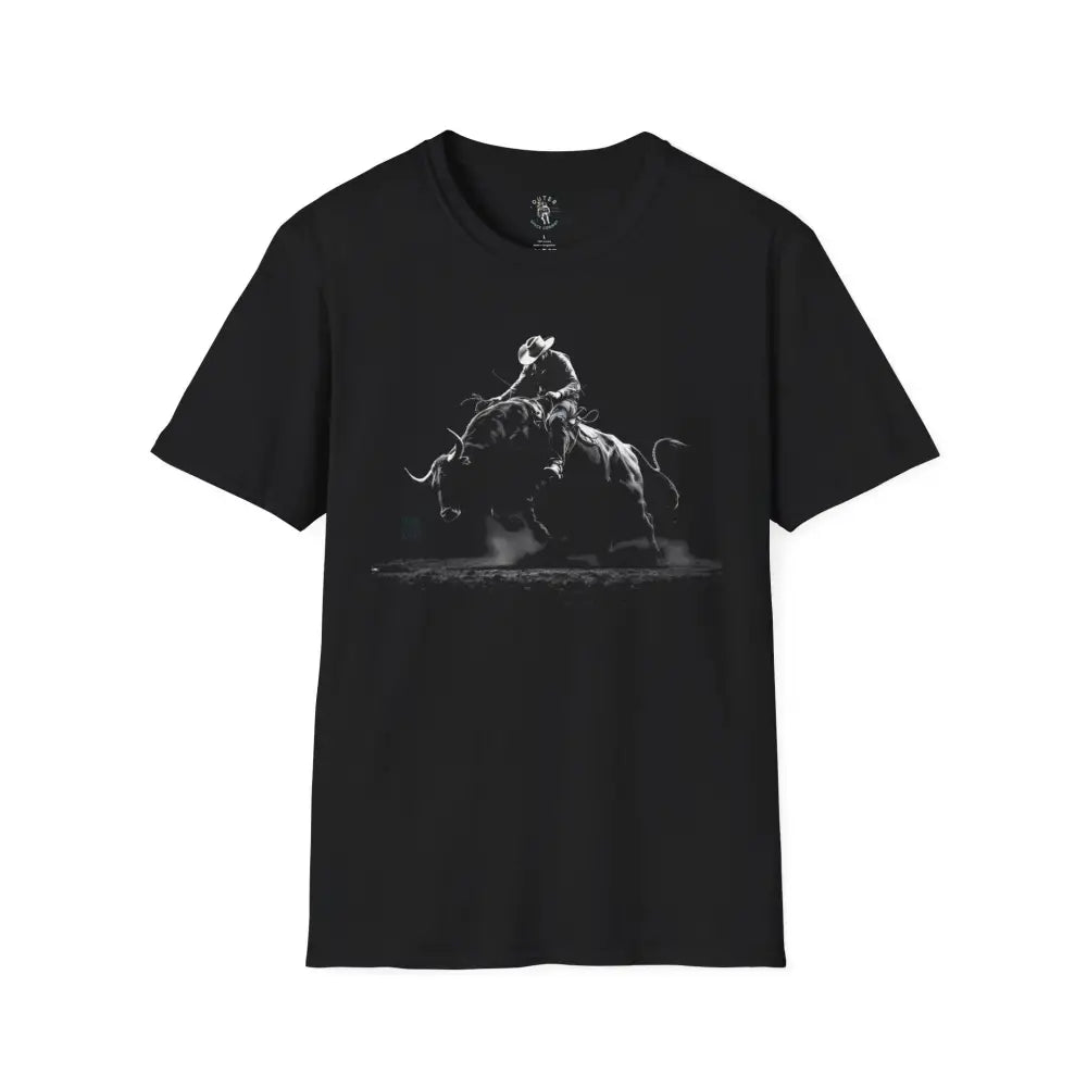 Midnight Series: The Untamed Bull™ T-Shirt Double R Western’s™ - XS / Black - T-Shirt