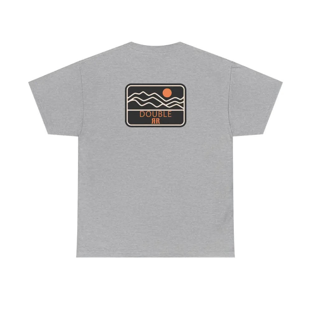 ’Mountain Peaks’ - Double R Western’s - Heavy Cotton Tee - Back Graphic Design - T-Shirt