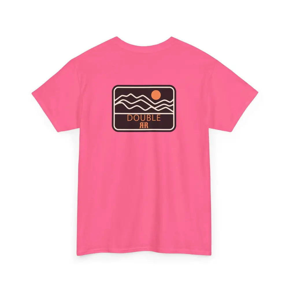 ’Mountain Peaks’ - Double R Western’s - Heavy Cotton Tee - Back Graphic Design - T-Shirt