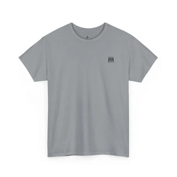 ’Mountain Peaks’ Double R Western’s Heavy Cotton Tee Back Graphic Design T Shirt