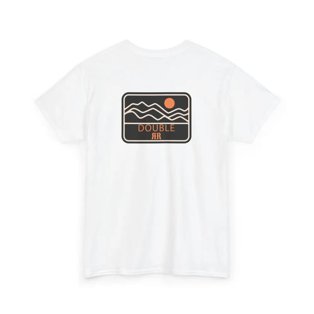 ’Mountain Peaks’ - Double R Western’s - Heavy Cotton Tee - Back Graphic Design - T-Shirt