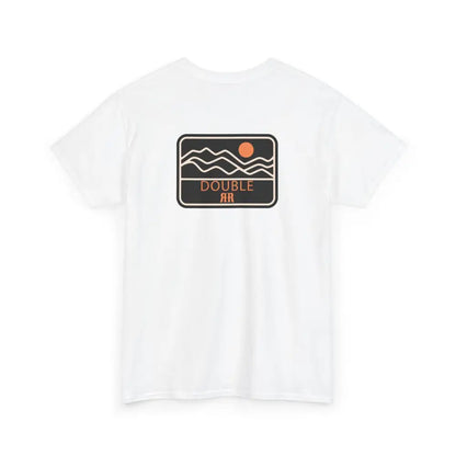’Mountain Peaks’ - Double R Western’s - Heavy Cotton Tee - Back Graphic Design - T-Shirt