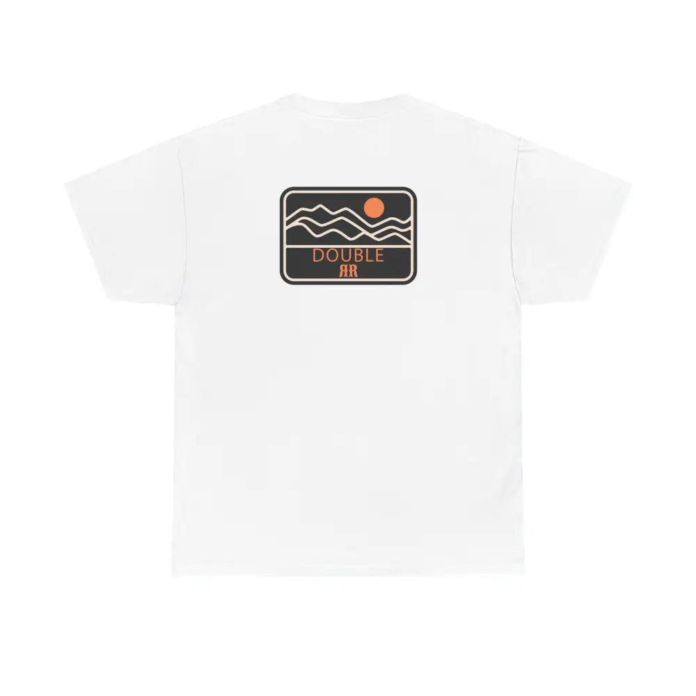 ’Mountain Peaks’ - Double R Western’s - Heavy Cotton Tee - Back Graphic Design - T-Shirt