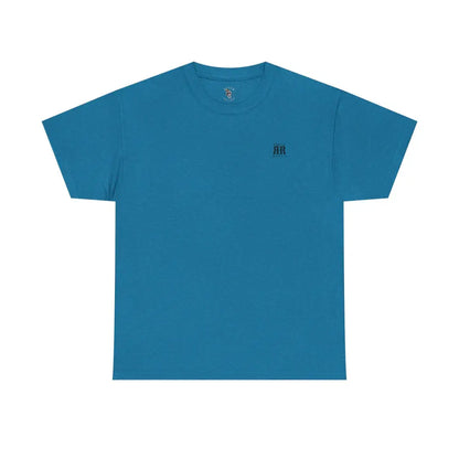 ’Mountain Peaks’ - Double R Western’s - Heavy Cotton Tee - Back Graphic Design - Antique Sapphire / S - T-Shirt