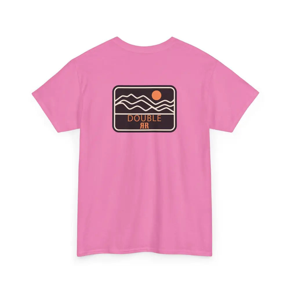 ’Mountain Peaks’ - Double R Western’s - Heavy Cotton Tee - Back Graphic Design - T-Shirt