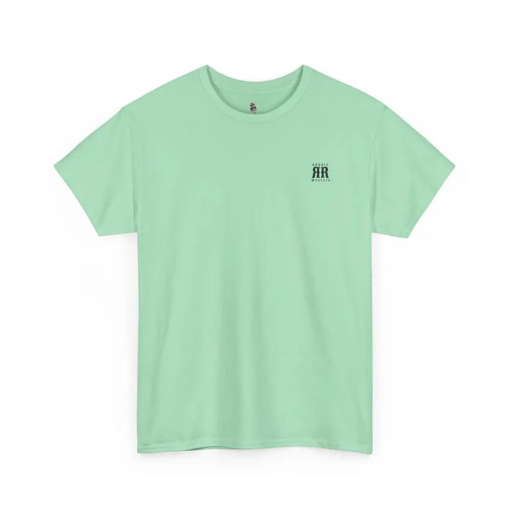 ’Mountain Peaks’ - Double R Western’s - Heavy Cotton Tee - Back Graphic Design - T-Shirt