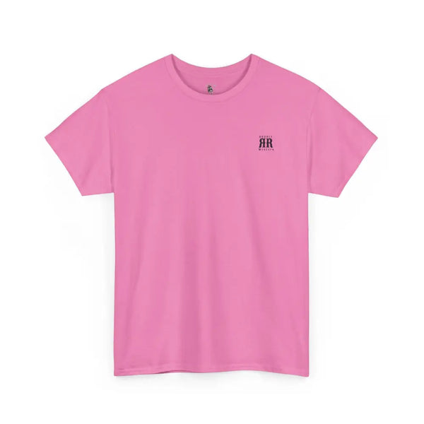 ’Mountain Peaks’ Double R Western’s Heavy Cotton Tee Back Graphic Design T Shirt
