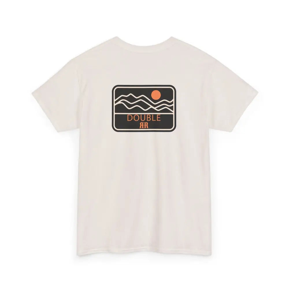 ’Mountain Peaks’ - Double R Western’s - Heavy Cotton Tee - Back Graphic Design - T-Shirt