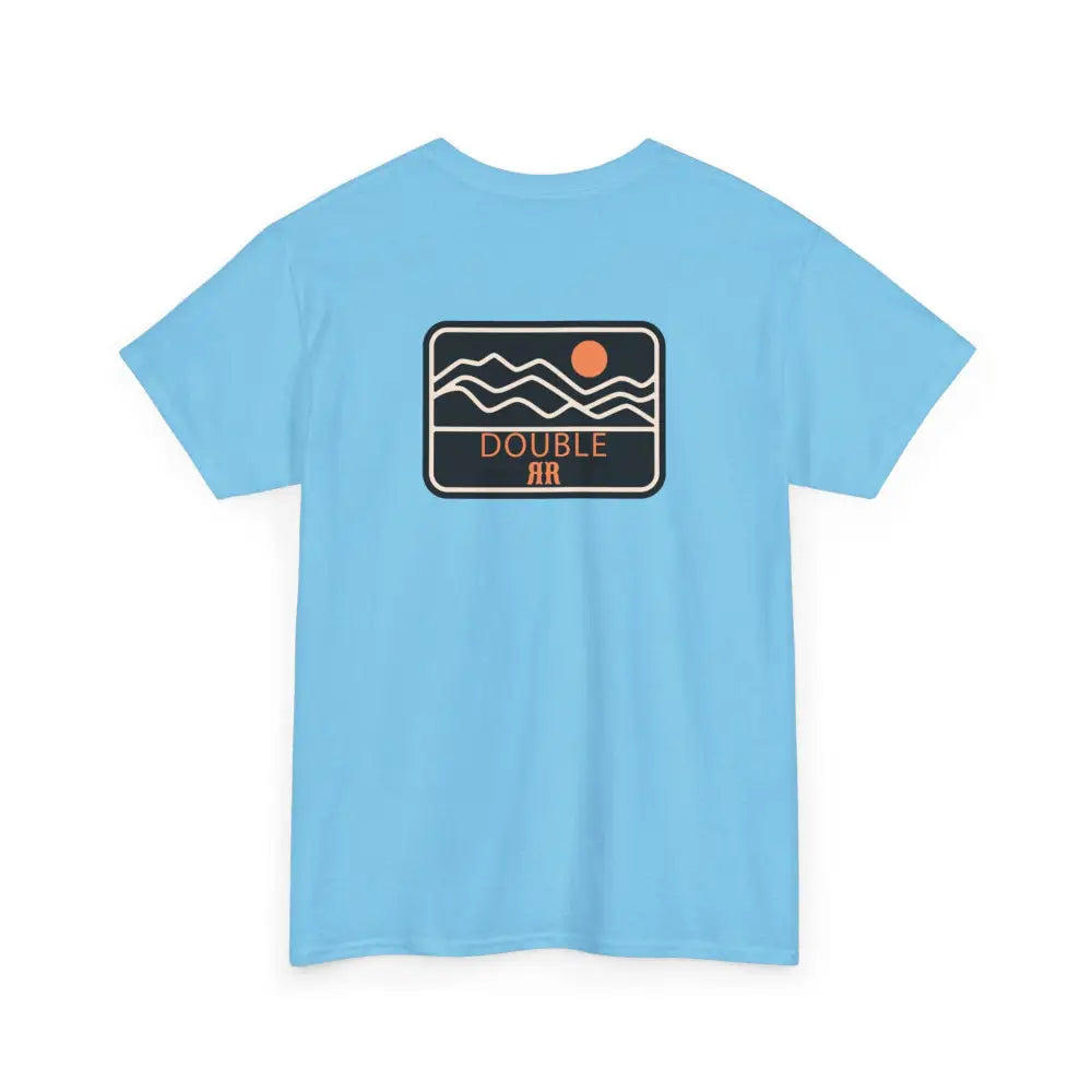 ’Mountain Peaks’ - Double R Western’s - Heavy Cotton Tee - Back Graphic Design - T-Shirt
