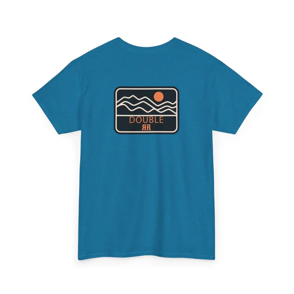 ’Mountain Peaks’ - Double R Western’s - Heavy Cotton Tee - Back Graphic Design - T-Shirt