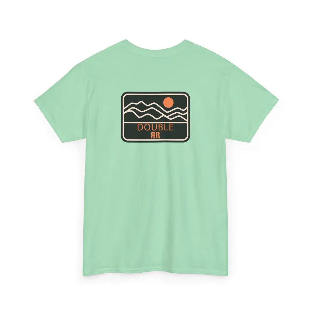 ’Mountain Peaks’ - Double R Western’s - Heavy Cotton Tee - Back Graphic Design - T-Shirt