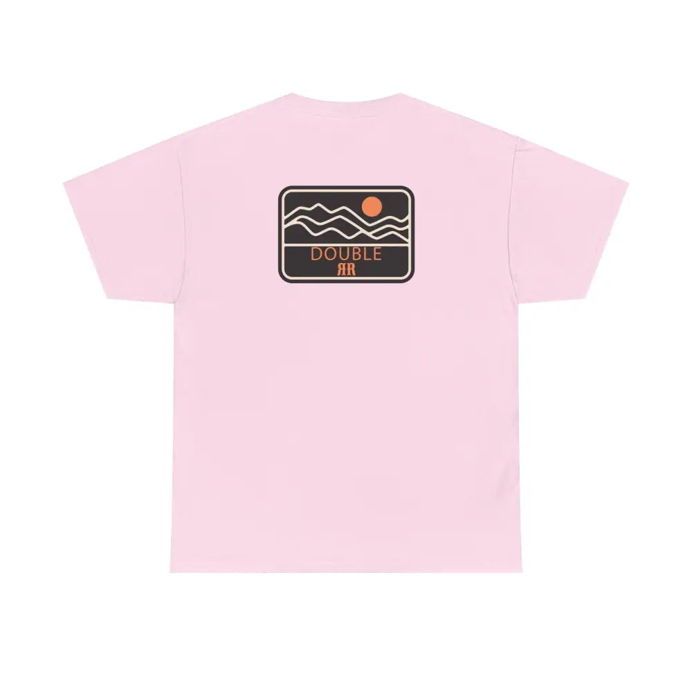 ’Mountain Peaks’ - Double R Western’s - Heavy Cotton Tee - Back Graphic Design - T-Shirt