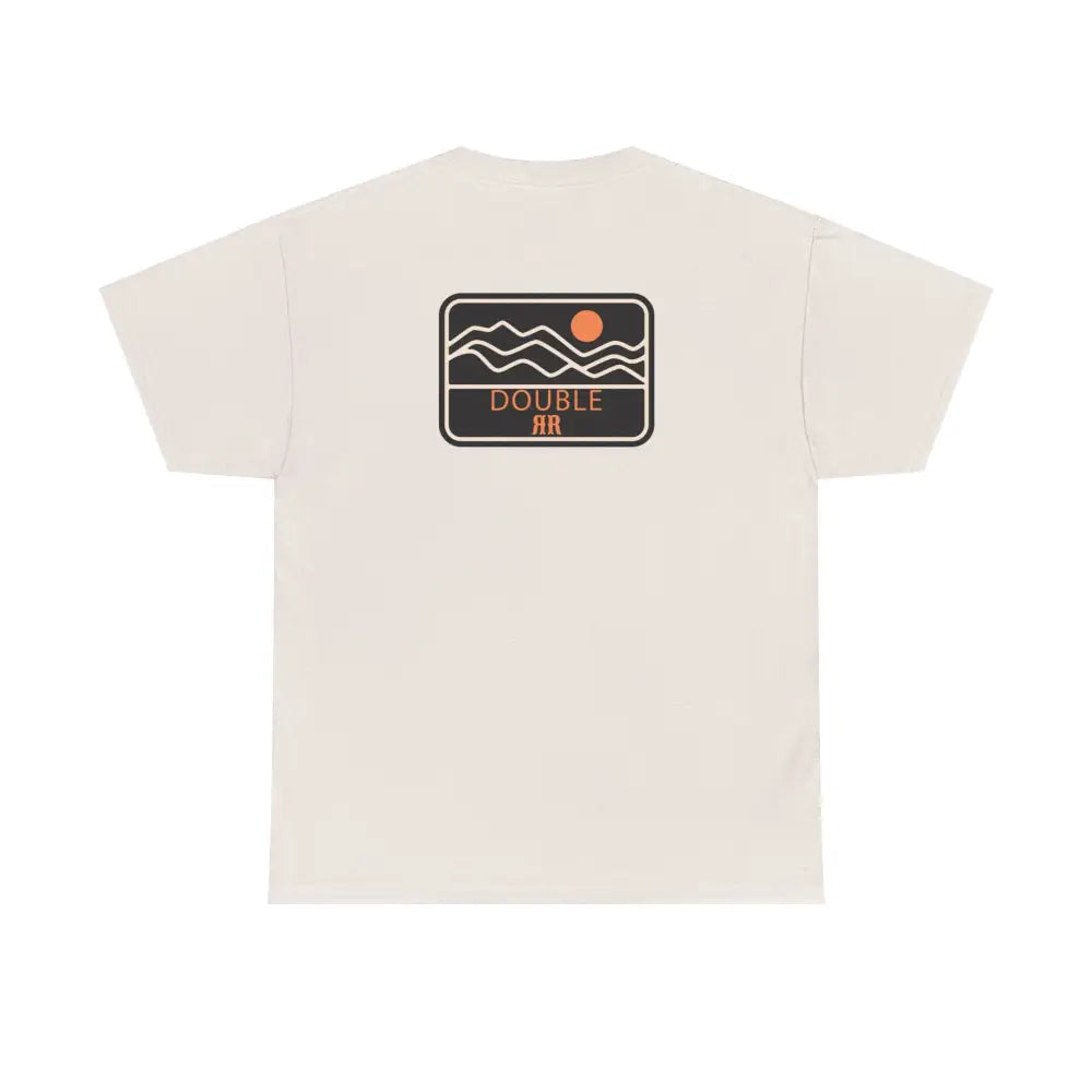 ’Mountain Peaks’ - Double R Western’s - Heavy Cotton Tee - Back Graphic Design - T-Shirt