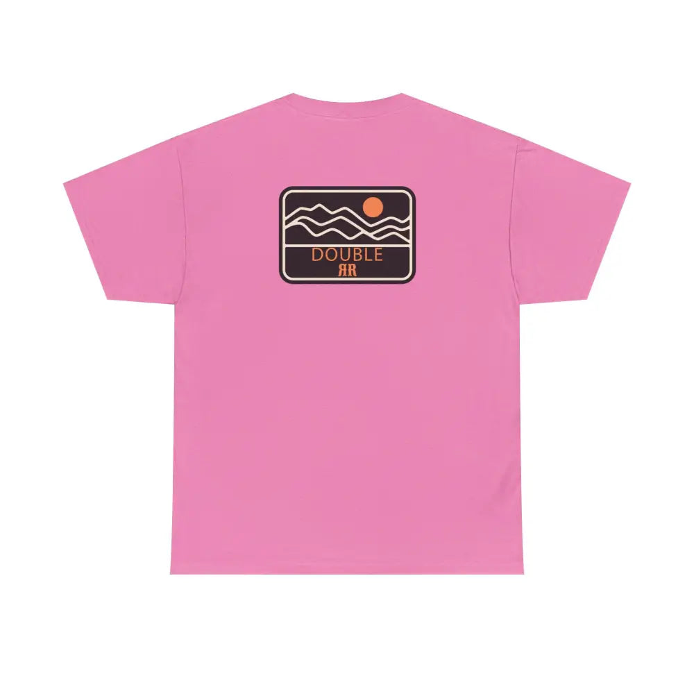 ’Mountain Peaks’ - Double R Western’s - Heavy Cotton Tee - Back Graphic Design - T-Shirt