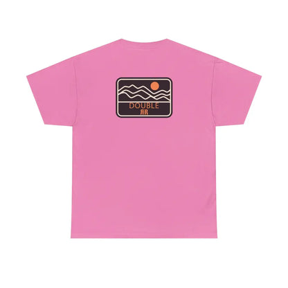 ’Mountain Peaks’ - Double R Western’s - Heavy Cotton Tee - Back Graphic Design - T-Shirt