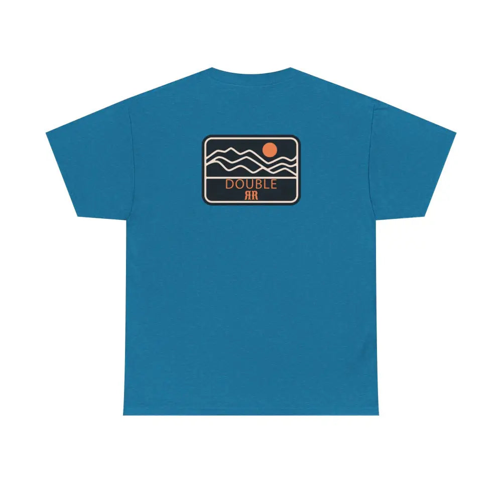 ’Mountain Peaks’ - Double R Western’s - Heavy Cotton Tee - Back Graphic Design - T-Shirt