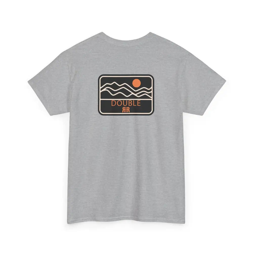 ’Mountain Peaks’ - Double R Western’s - Heavy Cotton Tee - Back Graphic Design - T-Shirt