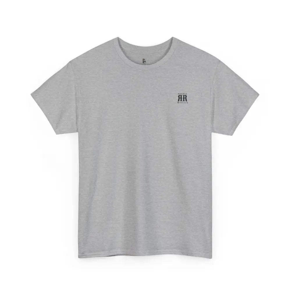 ’Mountain Peaks’ - Double R Western’s - Heavy Cotton Tee - Back Graphic Design - T-Shirt