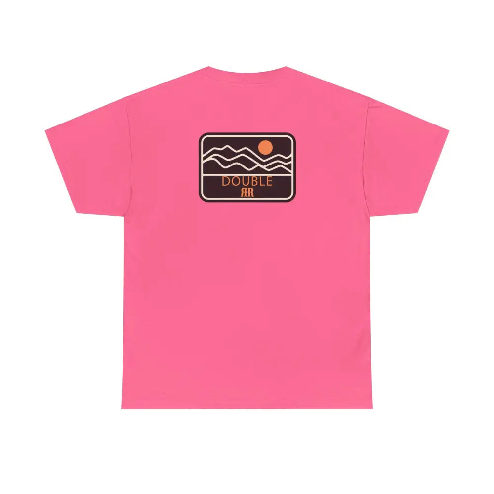 ’Mountain Peaks’ - Double R Western’s - Heavy Cotton Tee - Back Graphic Design - T-Shirt