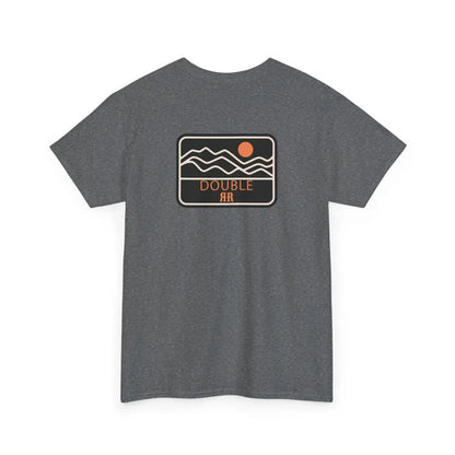 ’Mountain Peaks’ - Double R Western’s - Heavy Cotton Tee - Back Graphic Design - T-Shirt