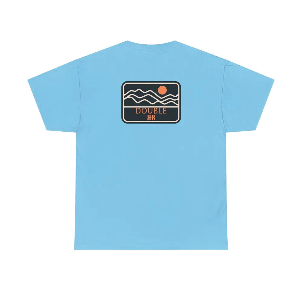 ’Mountain Peaks’ - Double R Western’s - Heavy Cotton Tee - Back Graphic Design - T-Shirt