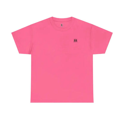 ’Mountain Peaks’ - Double R Western’s - Heavy Cotton Tee - Back Graphic Design - Safety Pink / S - T-Shirt