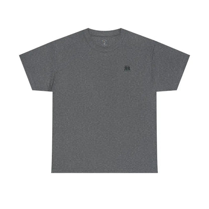 ’Mountain Peaks’ - Double R Western’s - Heavy Cotton Tee - Back Graphic Design - Graphite Heather / S - T-Shirt