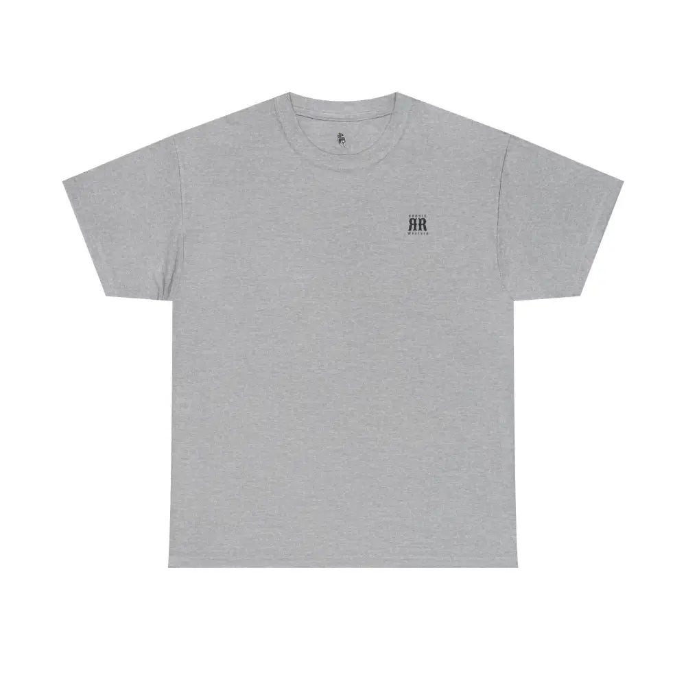 ’Mountain Peaks’ - Double R Western’s - Heavy Cotton Tee - Back Graphic Design - Sport Grey / S - T-Shirt