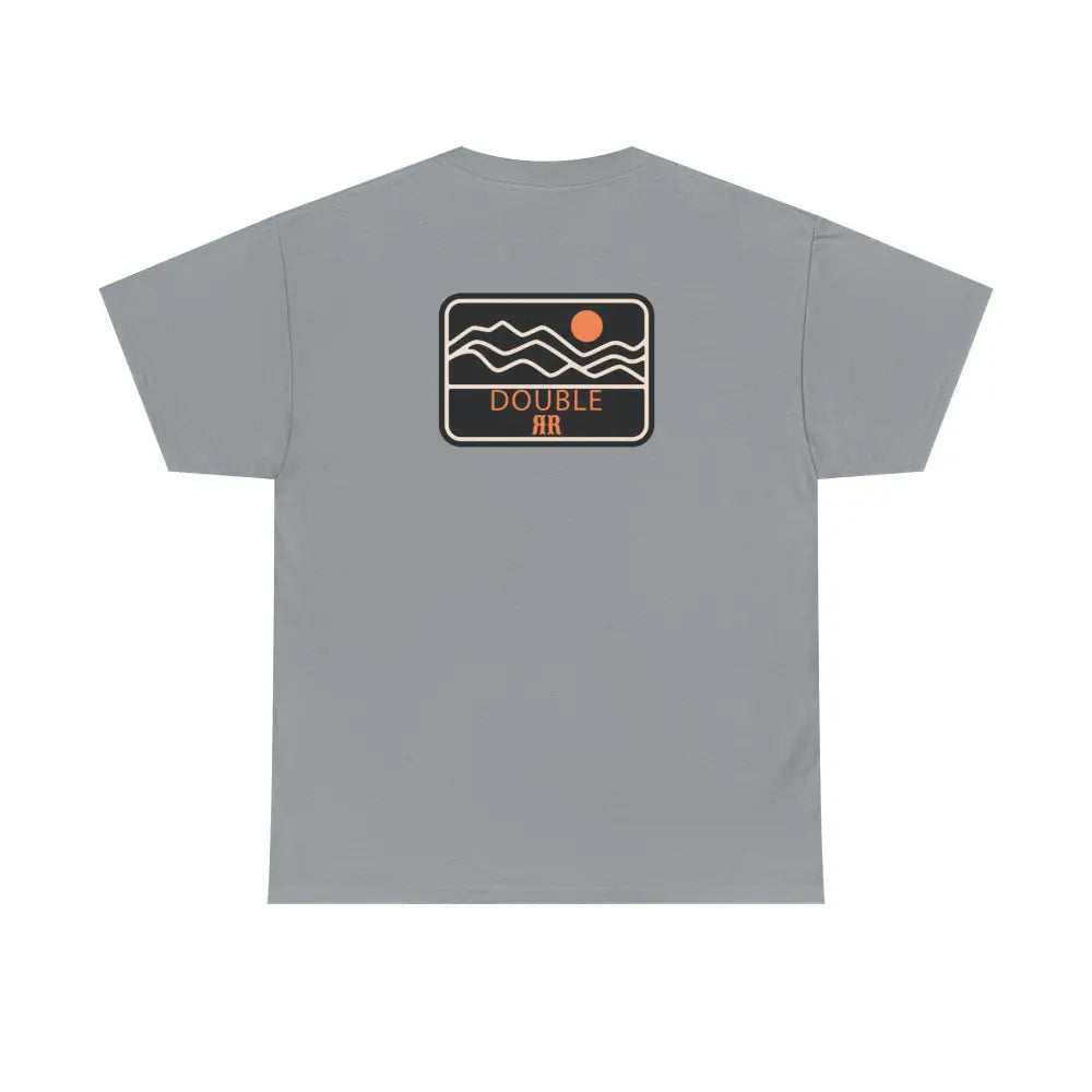 ’Mountain Peaks’ - Double R Western’s - Heavy Cotton Tee - Back Graphic Design - T-Shirt