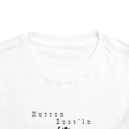 ’Mutton Busting Buckaroo’ - Double R Western- Toddler Tee - Fun Western Shirt for Kids - Kids clothes