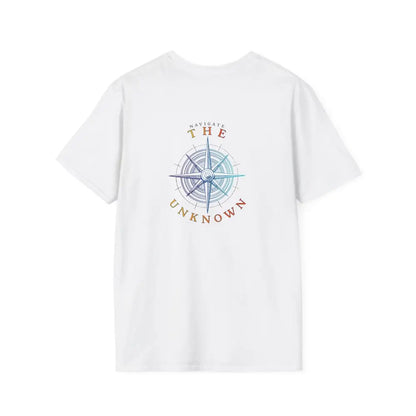 Navigate the Unknown- *Back Graphic Design - Double R Western Universal Comfort Tee - T-Shirt