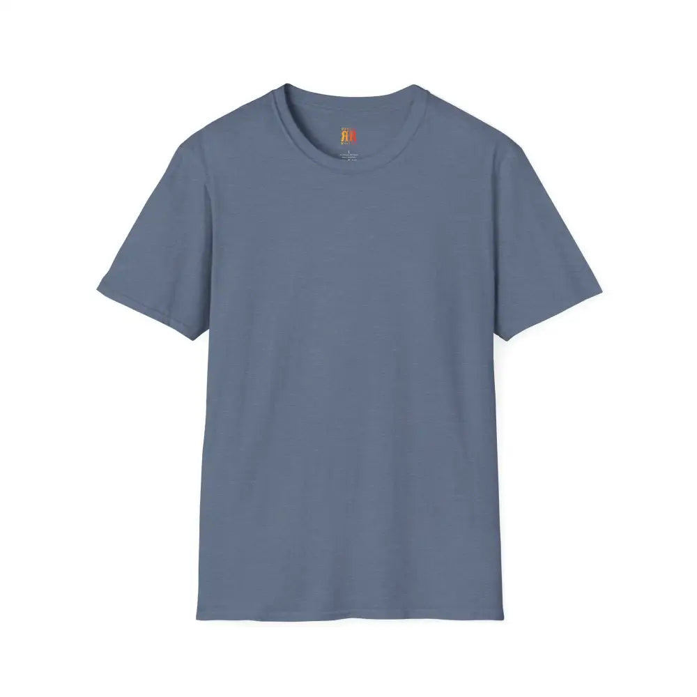 Navigate the Unknown- *Back Graphic Design - Double R Western Universal Comfort Tee - Heather Indigo / S - T-Shirt