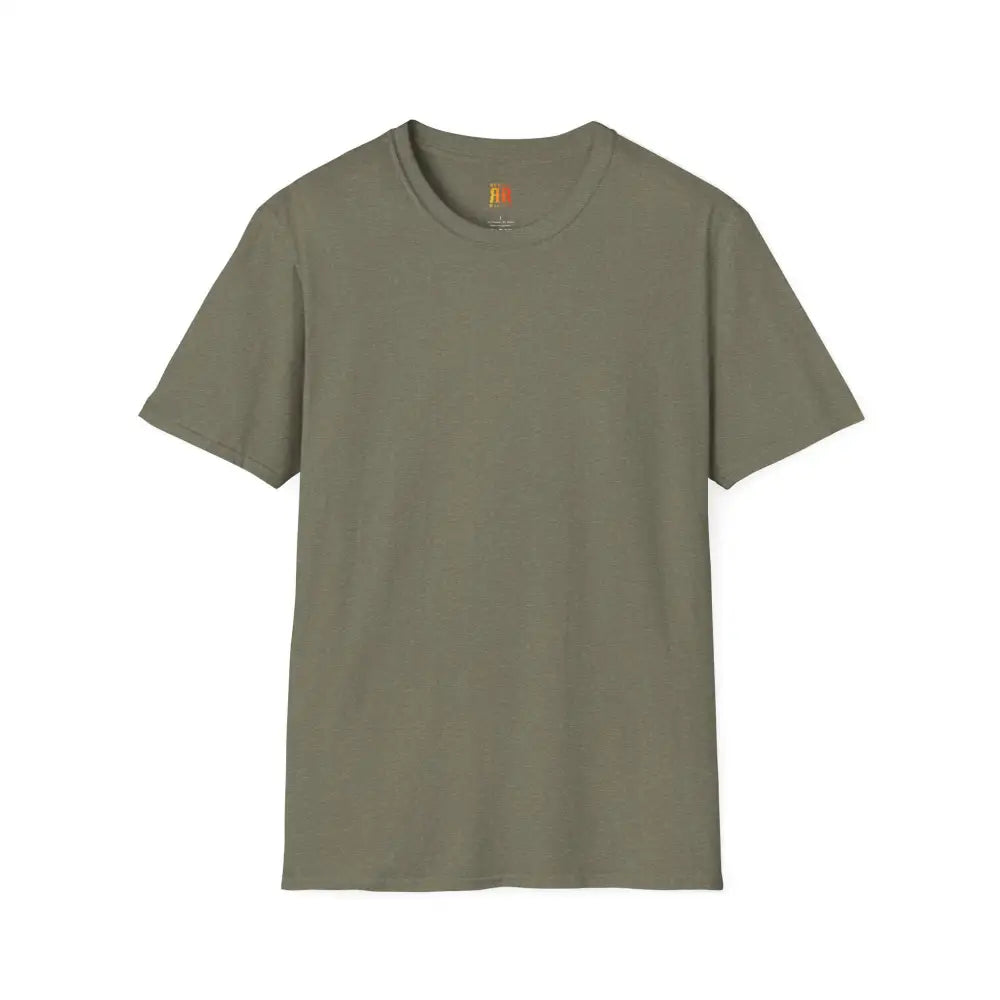 Navigate the Unknown- *Back Graphic Design - Double R Western Universal Comfort Tee - Heather Military Green / S