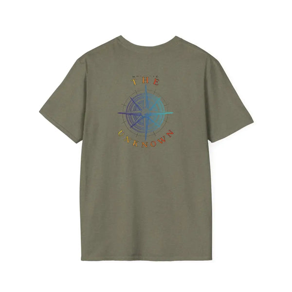 Navigate the Unknown *Back Graphic Design Double R Western Universal Comfort Tee T Shirt
