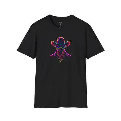 Neon Bandit Cowboy Western T Shirt – Universal Fit – Black XS / Black T Shirt