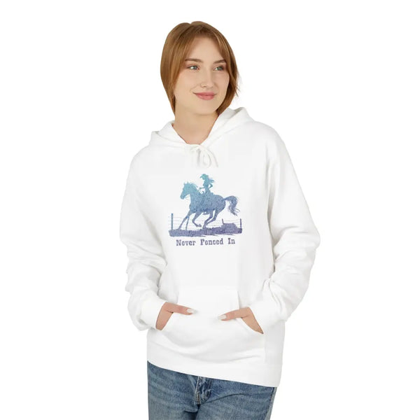 ’Never Fenced In’ Double R Western’s Women’s Hooded Sweatshirt Hoodie
