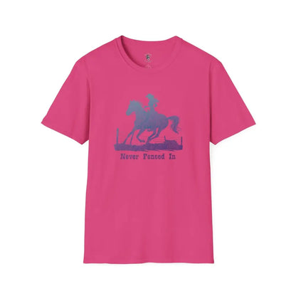 ’Never Fenced In’ Tee Double R Western’s Women’s T shirt S / Heliconia T Shirt