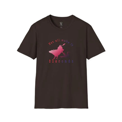 ’Not All Make It 8 Seconds’ Double R Western’s™ Softstyle T Shirt S / Dark Chocolate T Shirt