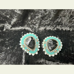 Obsidian Heartland Arrowhead Earrings (1of1) — Double R Western™ Exclusive