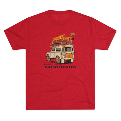 ’’Offroad Adventure-Ready’ - Double R Western’s - Tri-Blend Crew Tee - S / Tri-Blend Vintage Red - T-Shirt