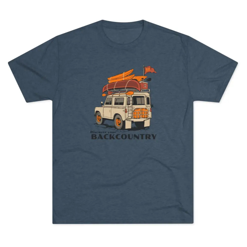 ’’Offroad Adventure-Ready’ - Double R Western’s - Tri-Blend Crew Tee - S / Tri-Blend Indigo - T-Shirt
