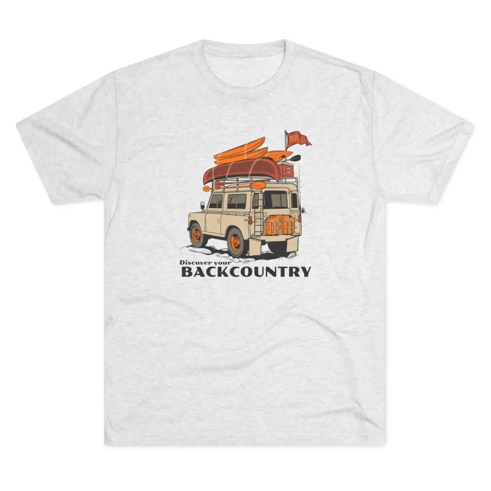 ’’Offroad Adventure-Ready’ - Double R Western’s - Tri-Blend Crew Tee - S / Tri-Blend Heather White - T-Shirt