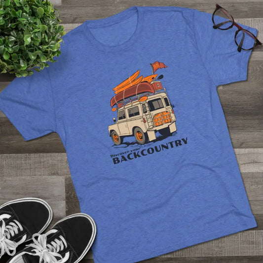 ’’Offroad Adventure-Ready’ - Double R Western’s - Tri-Blend Crew Tee - S / Tri-Blend Vintage Royal - T-Shirt
