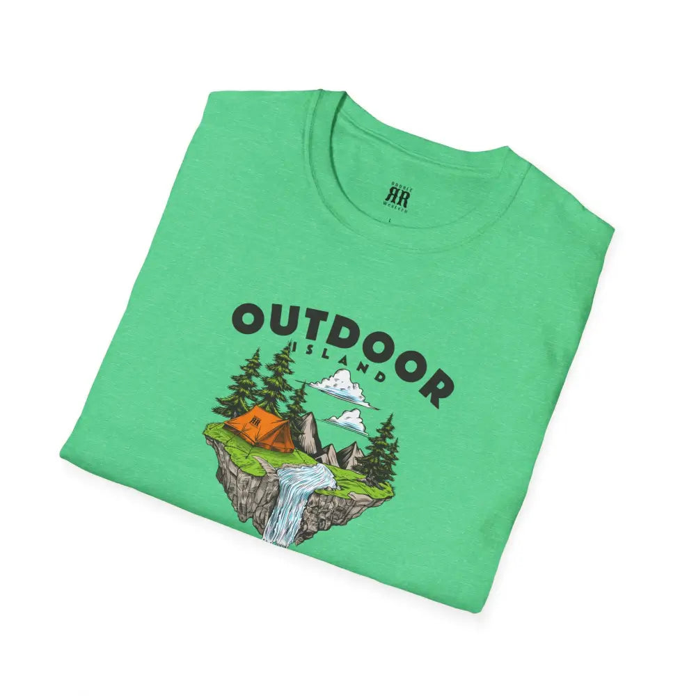 Outdoor Island Comfort Tee – Adventure Awaits - Double R Western’s Hot Off The Trail - T-Shirt