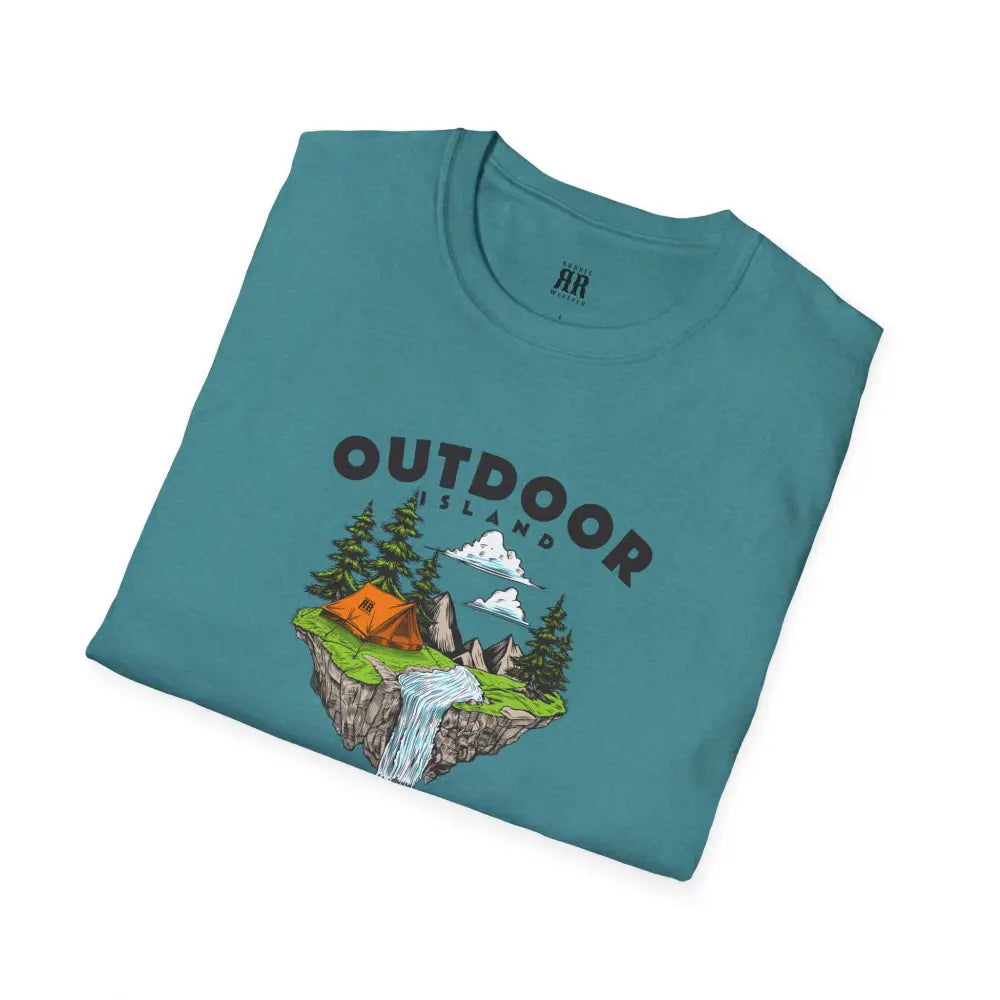 Outdoor Island Comfort Tee – Adventure Awaits - Double R Western’s Hot Off The Trail - T-Shirt