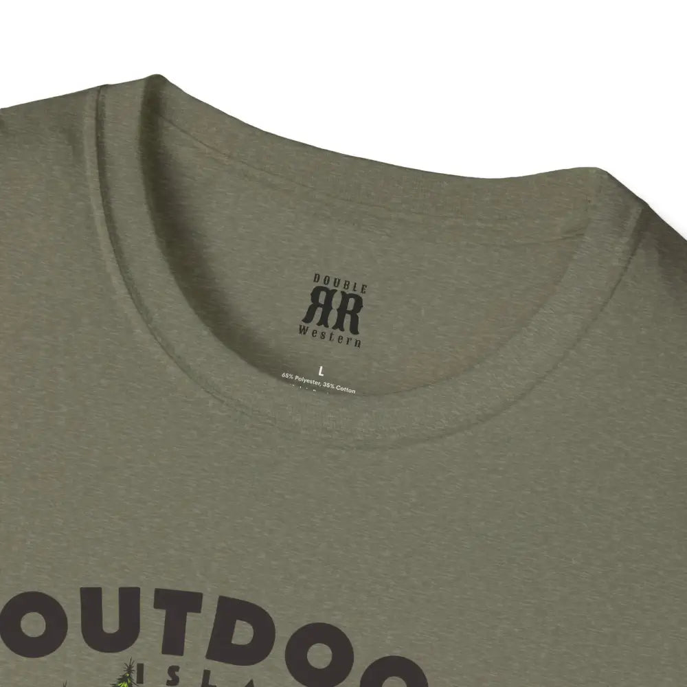 Outdoor Island Comfort Tee – Adventure Awaits - Double R Western’s Hot Off The Trail - T-Shirt