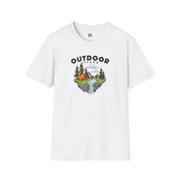 Outdoor Island Comfort Tee – Adventure Awaits Double R Western’s Hot Off The Trail White / L T Shirt