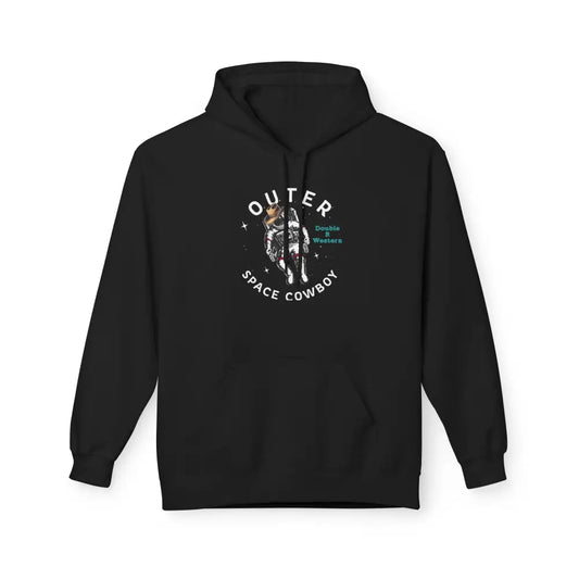 ’Outer Space Cowboy’ Double R Western’s Men’s Hooded Sweatshirt Black / S Hoodie